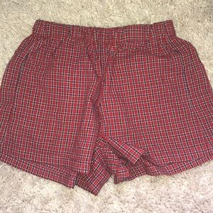 brand new brandy Melville red plaid shorts